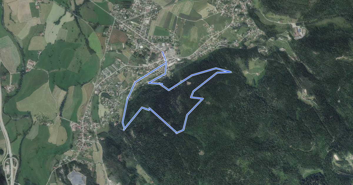Маршрут Circuit de la Vierge du Mai на спутниковом снимке