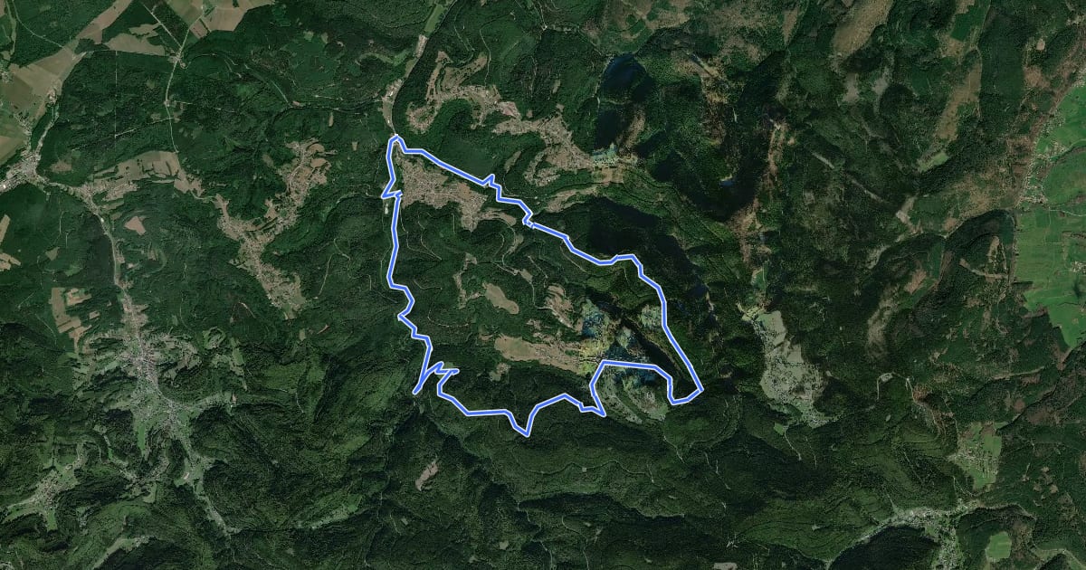 Маршрут Circuit de la Zorn на спутниковом снимке
