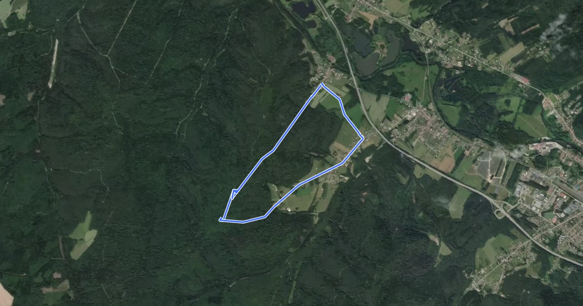 Маршрут Circuit de Lachapelle на спутниковом снимке
