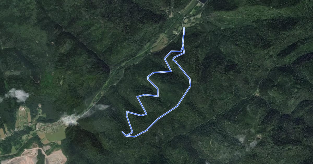 Маршрут Circuit de Lajus на спутниковом снимке