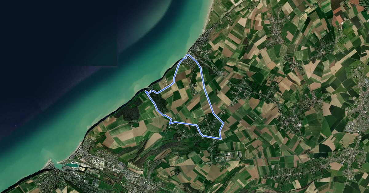 Маршрут Circuit De Lamotte на спутниковом снимке
