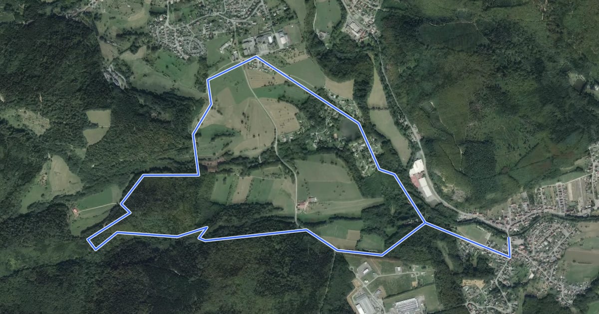 Маршрут Circuit de Lauw на спутниковом снимке