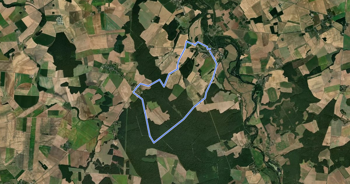 Маршрут Circuit de Lunerette на спутниковом снимке