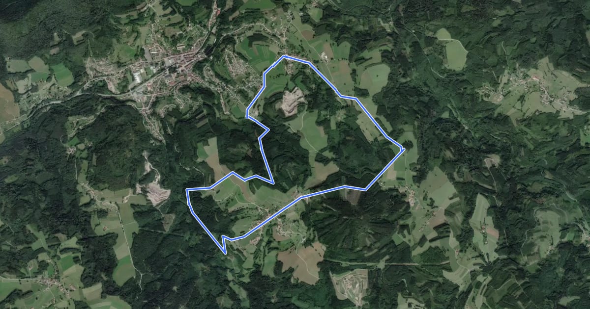 Маршрут Circuit de Ménil-de-Senones à Vieux-Moulin на спутниковом снимке