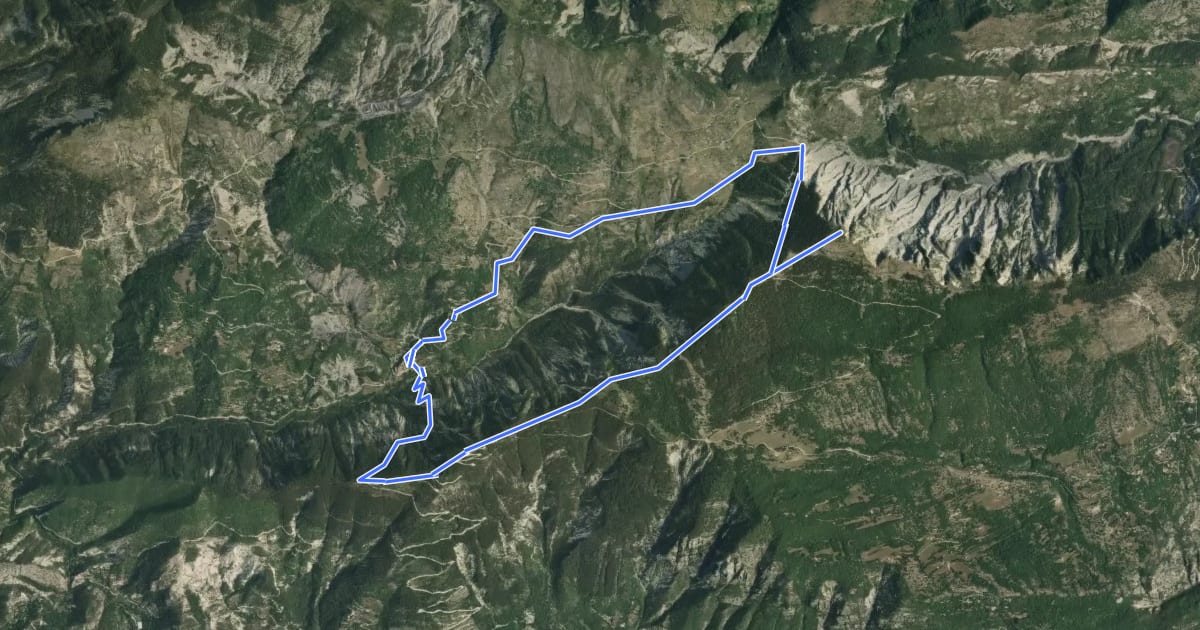 Маршрут Circuit de Mairola на спутниковом снимке