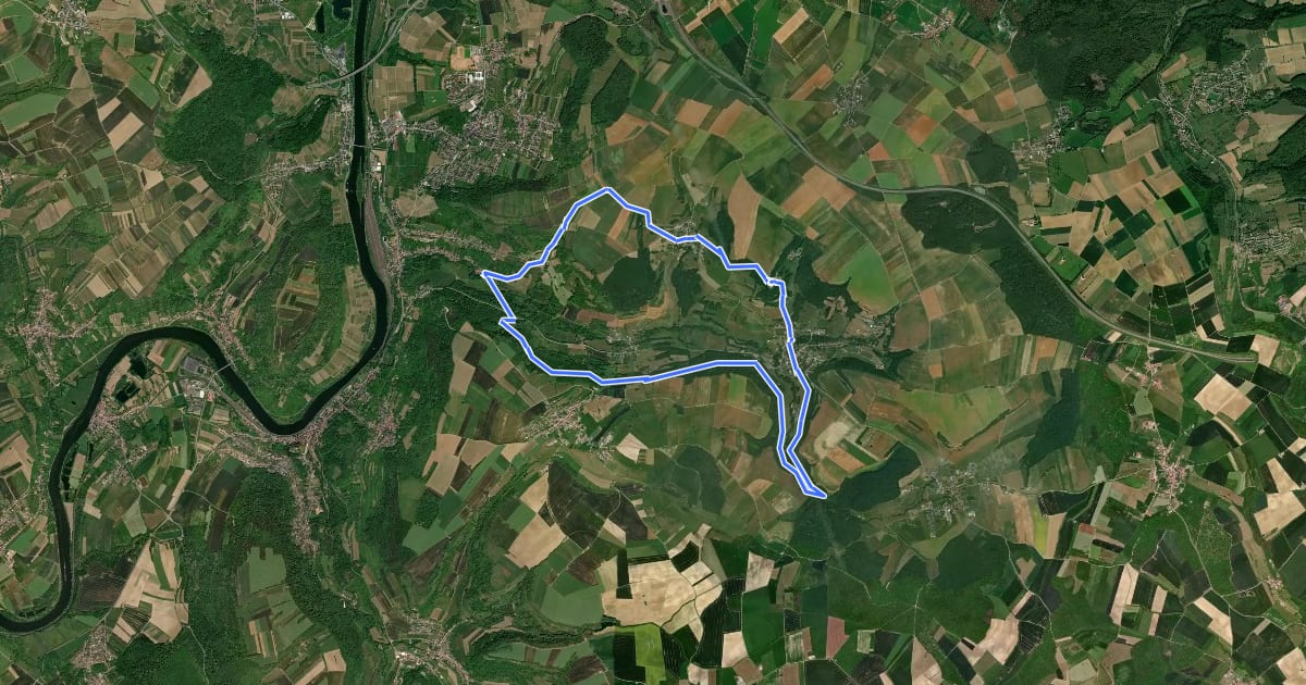 Маршрут Circuit de Malbrouck на спутниковом снимке