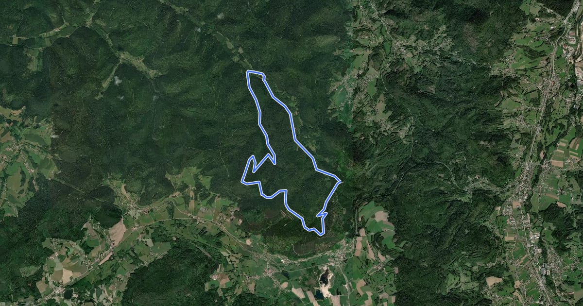 Маршрут Circuit de Marmonfosse на спутниковом снимке