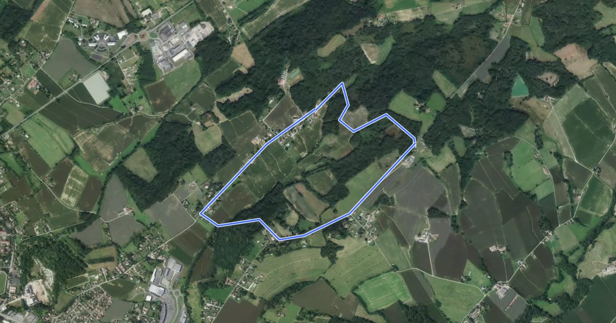 Маршрут Circuit de Matachot на спутниковом снимке