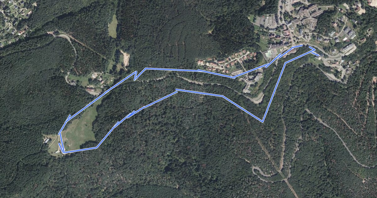 Маршрут Circuit de Mierhof на спутниковом снимке