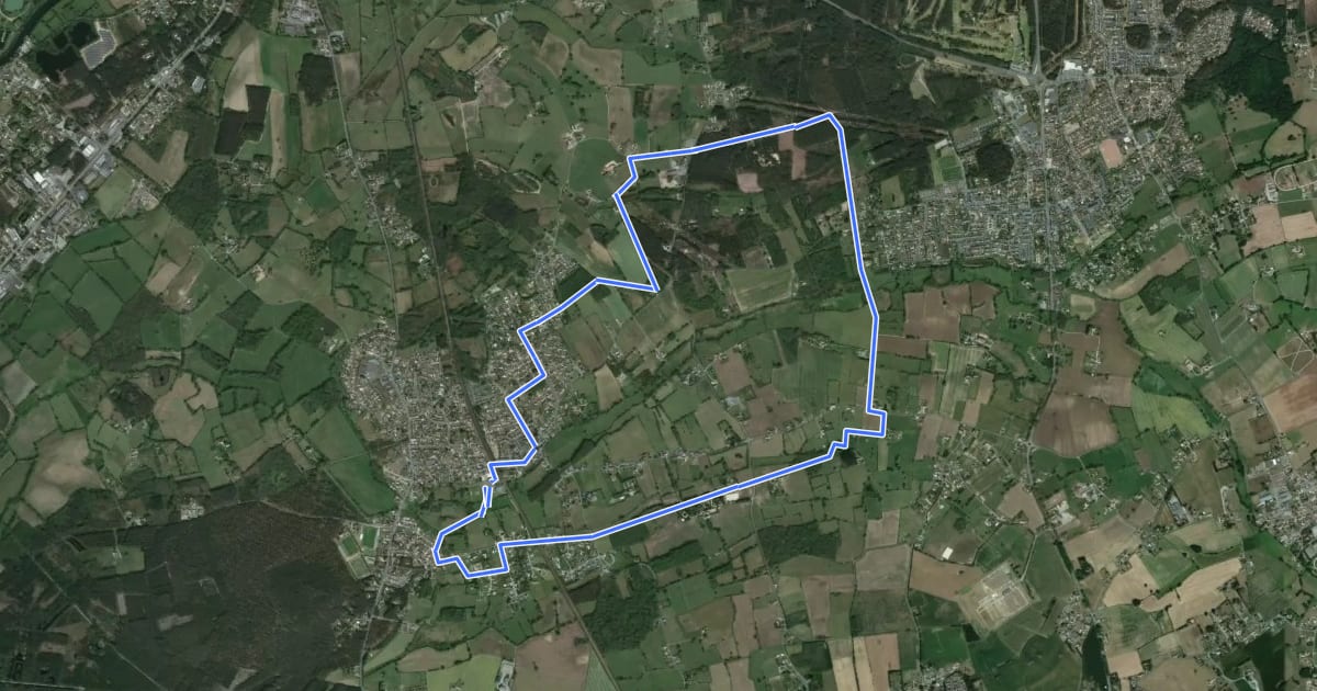 Маршрут Circuit de Moncé на спутниковом снимке