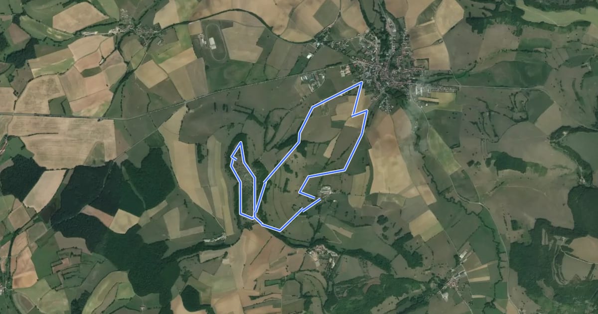 Маршрут Circuit de Myard на спутниковом снимке