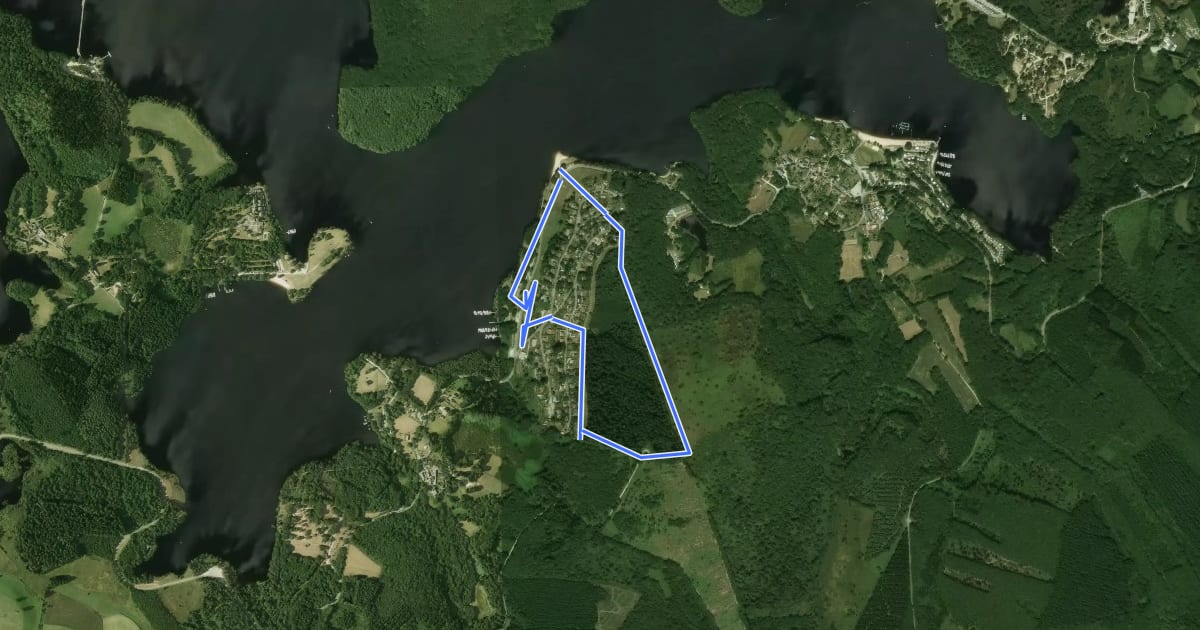 Маршрут Circuit de Nergout на спутниковом снимке