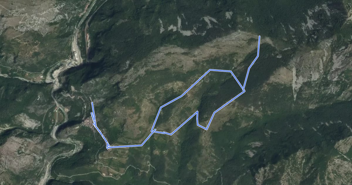 Маршрут Circuit de Peiremont на спутниковом снимке