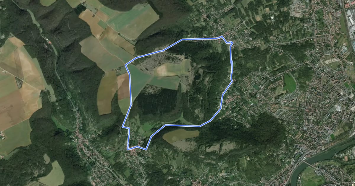 Маршрут Circuit de Plappeville на спутниковом снимке
