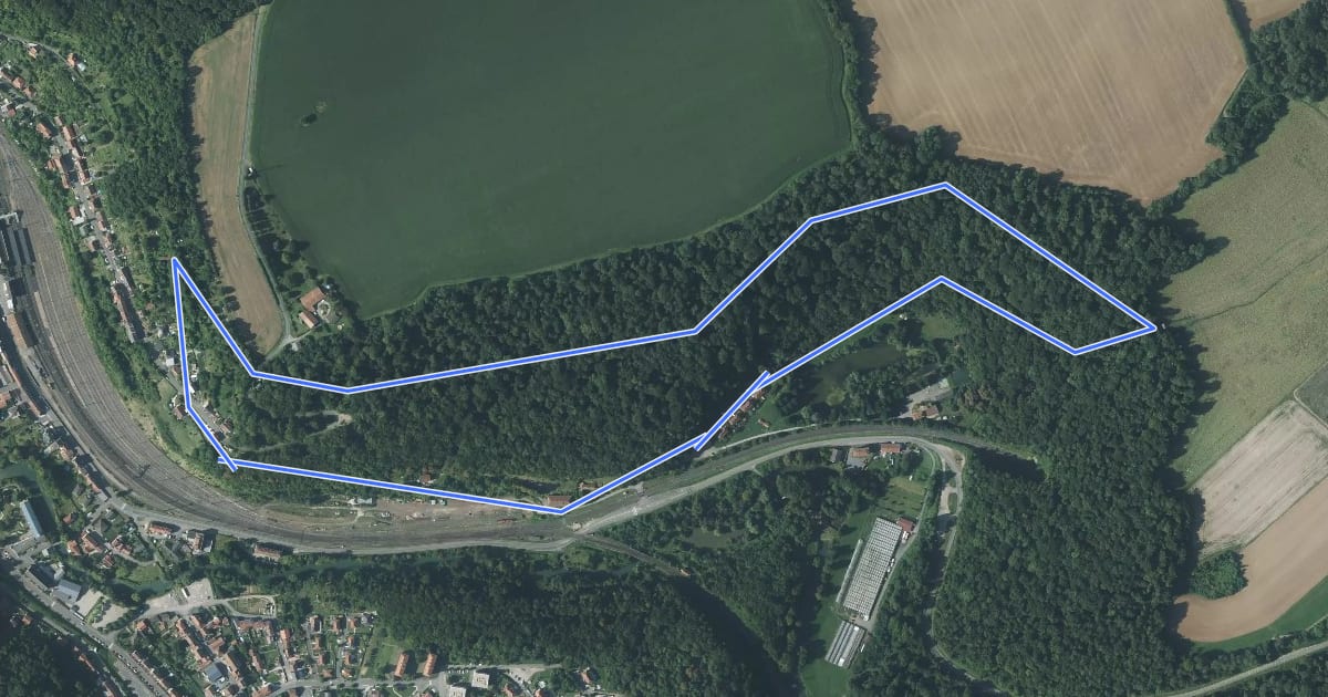 Маршрут Circuit de Profonde Fontaine на спутниковом снимке