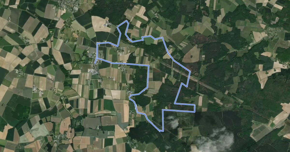 Маршрут Circuit de Randonnée Pédestre PDIPR 'Entre Vigne et Forêt' на спутниковом снимке