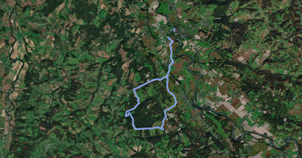 Маршрут Circuit de Roland на спутниковом снимке