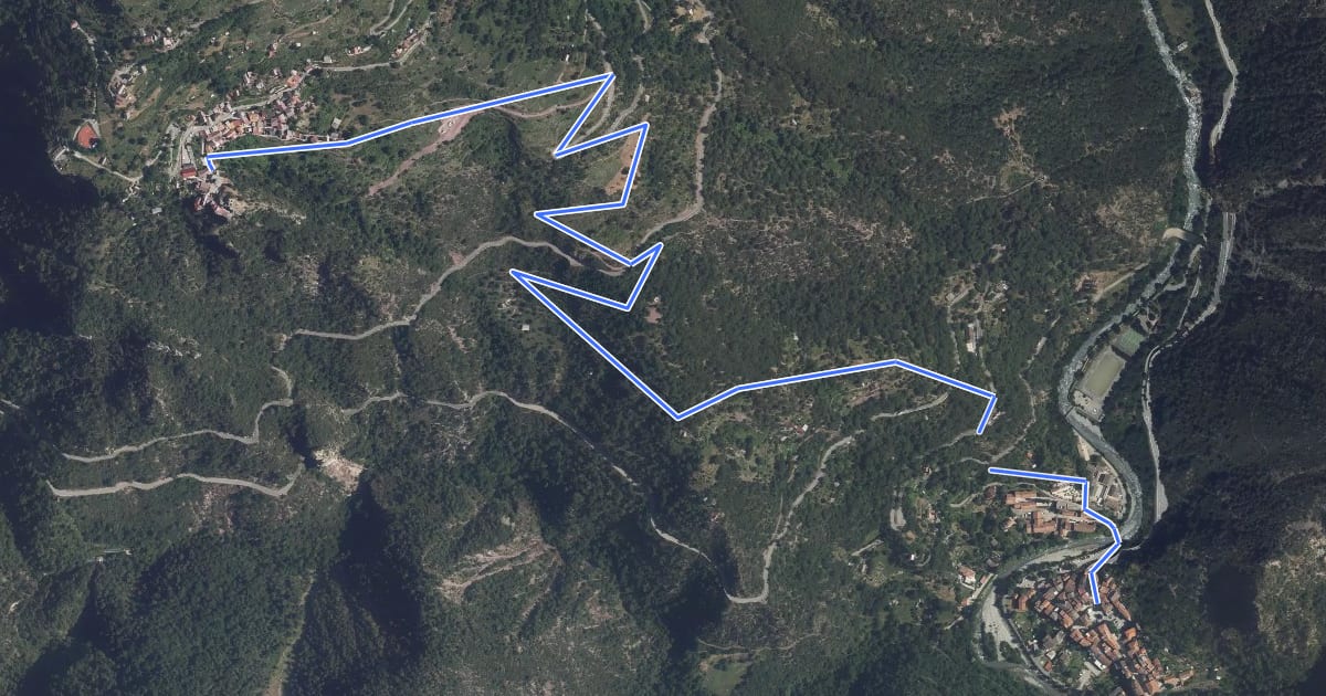 Маршрут Circuit de Roure на спутниковом снимке