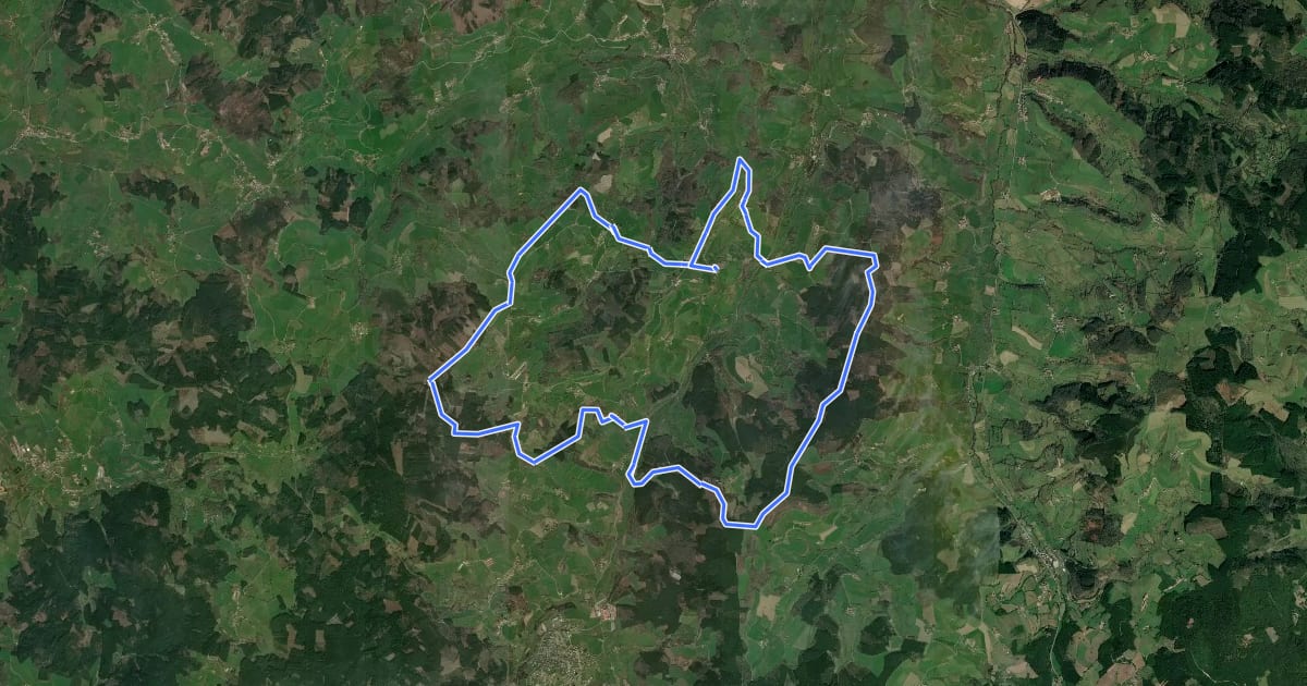 Маршрут Circuit de Saint-Christophe на спутниковом снимке