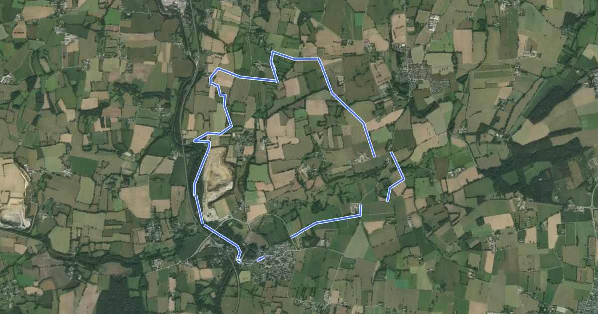 Маршрут Circuit de Saint-Médard на спутниковом снимке