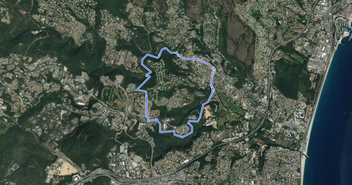 Маршрут Circuit de Saint-Philippe на спутниковом снимке