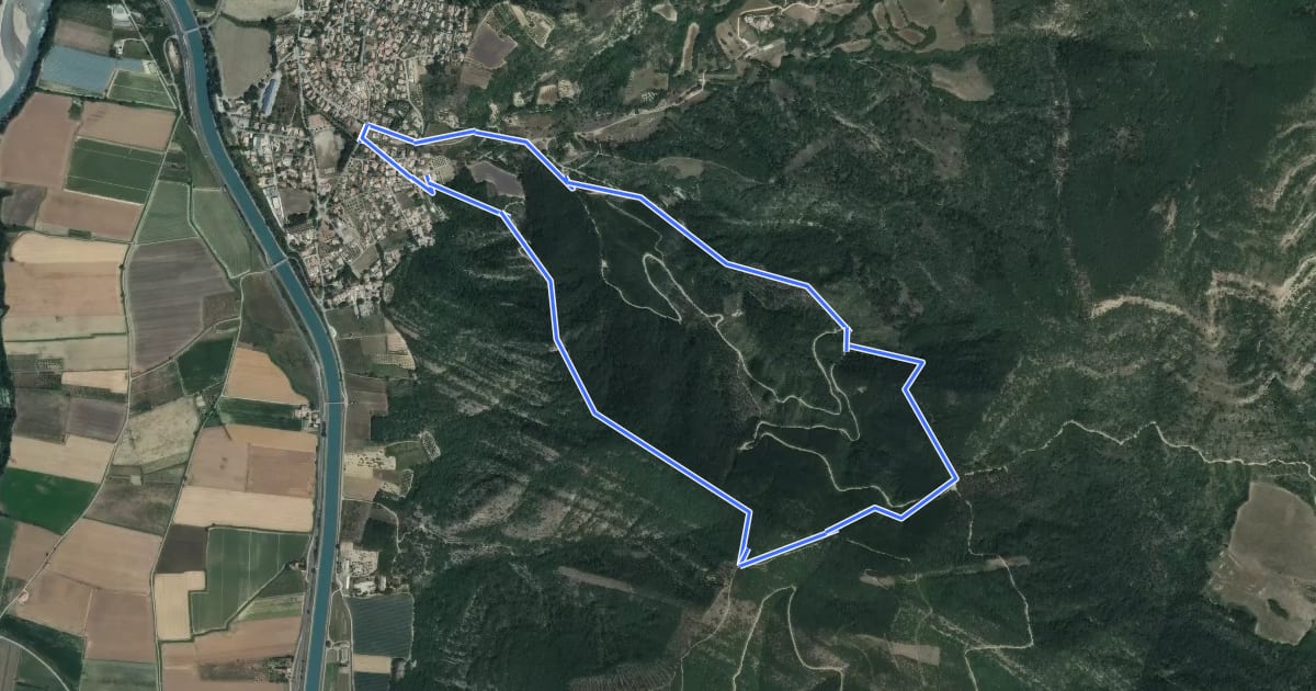 Маршрут Circuit de Saint-Pierre на спутниковом снимке