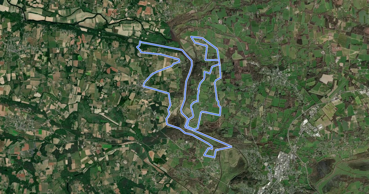 Маршрут Circuit de Saint-Vincent-sur-Oust на спутниковом снимке