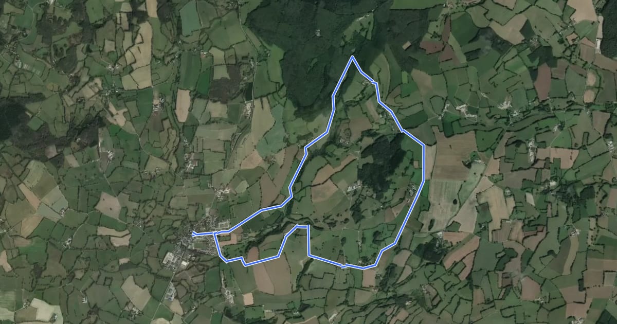 Маршрут Circuit de Sainte-Gemmes-le-Robert на спутниковом снимке