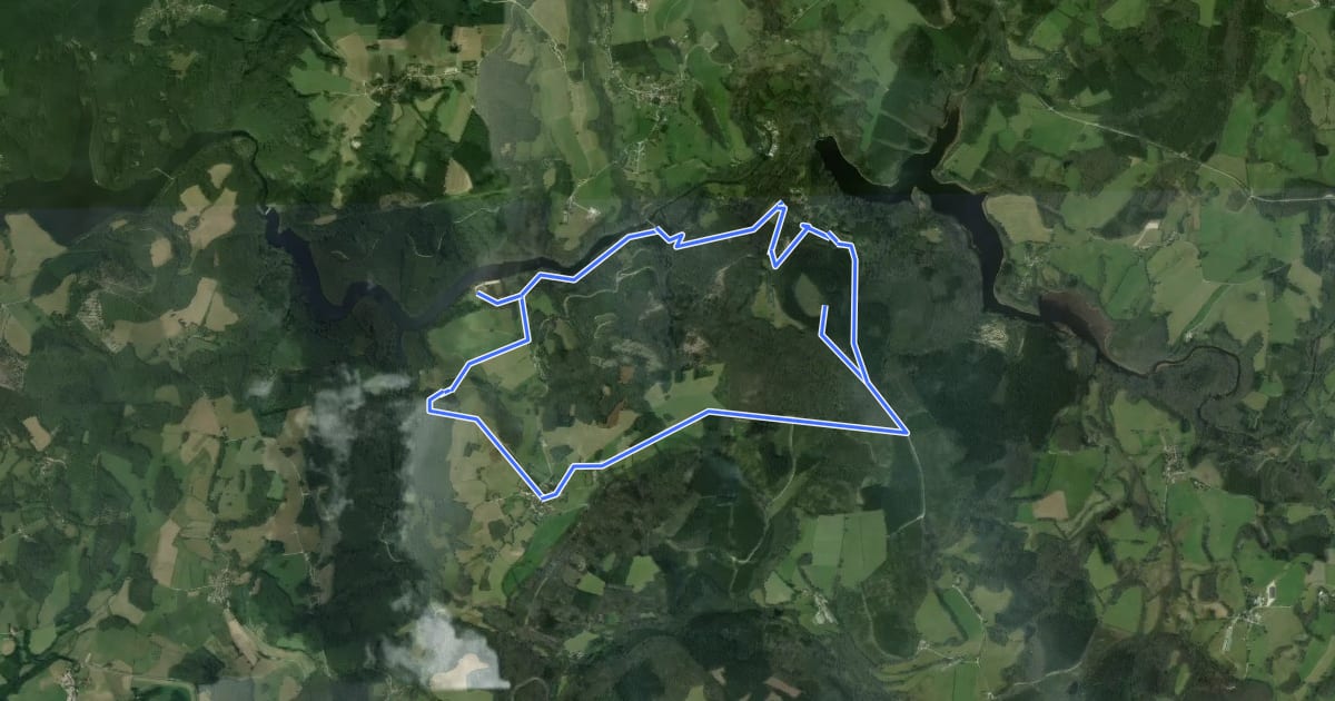 Маршрут Circuit de Sainte-Geneviève на спутниковом снимке