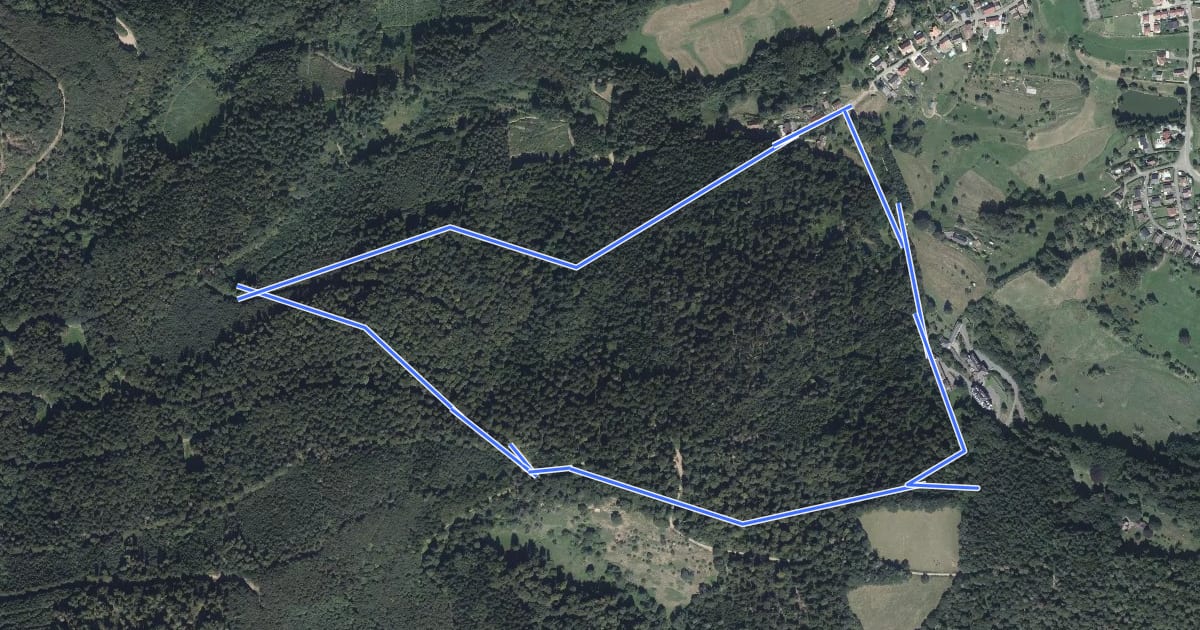 Маршрут Circuit de Schimmel на спутниковом снимке