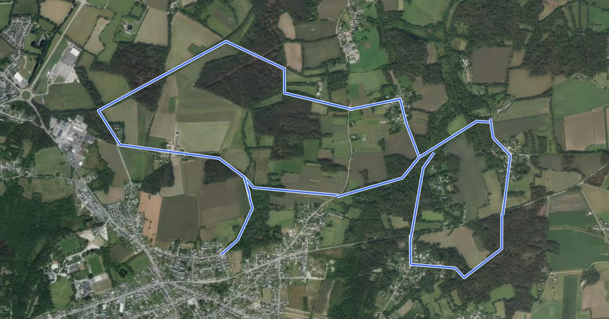 Маршрут Circuit de St Jean на спутниковом снимке