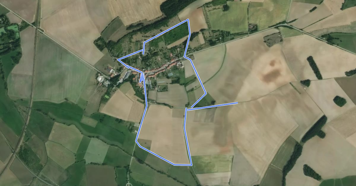 Маршрут Circuit de Vatimont на спутниковом снимке