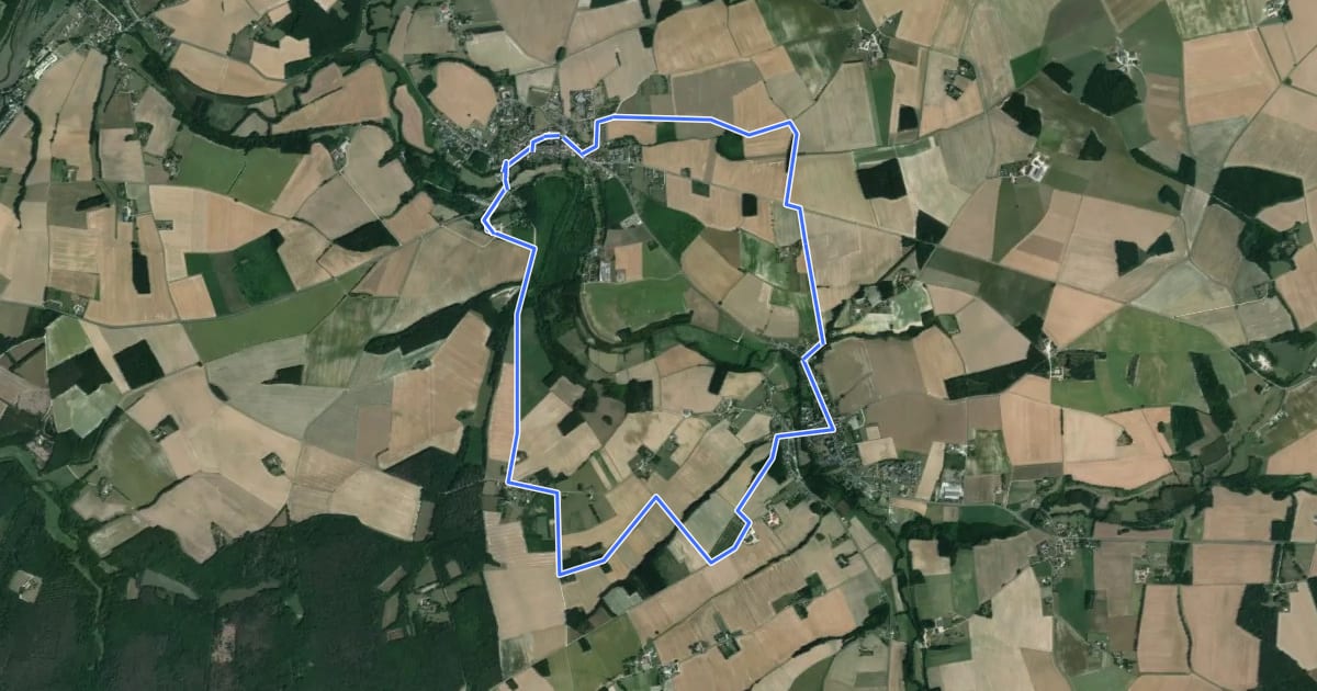 Маршрут Circuit de Villeloin-Coulangé - variante courte на спутниковом снимке
