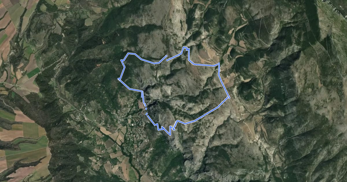 Маршрут Circuit de Vincel на спутниковом снимке