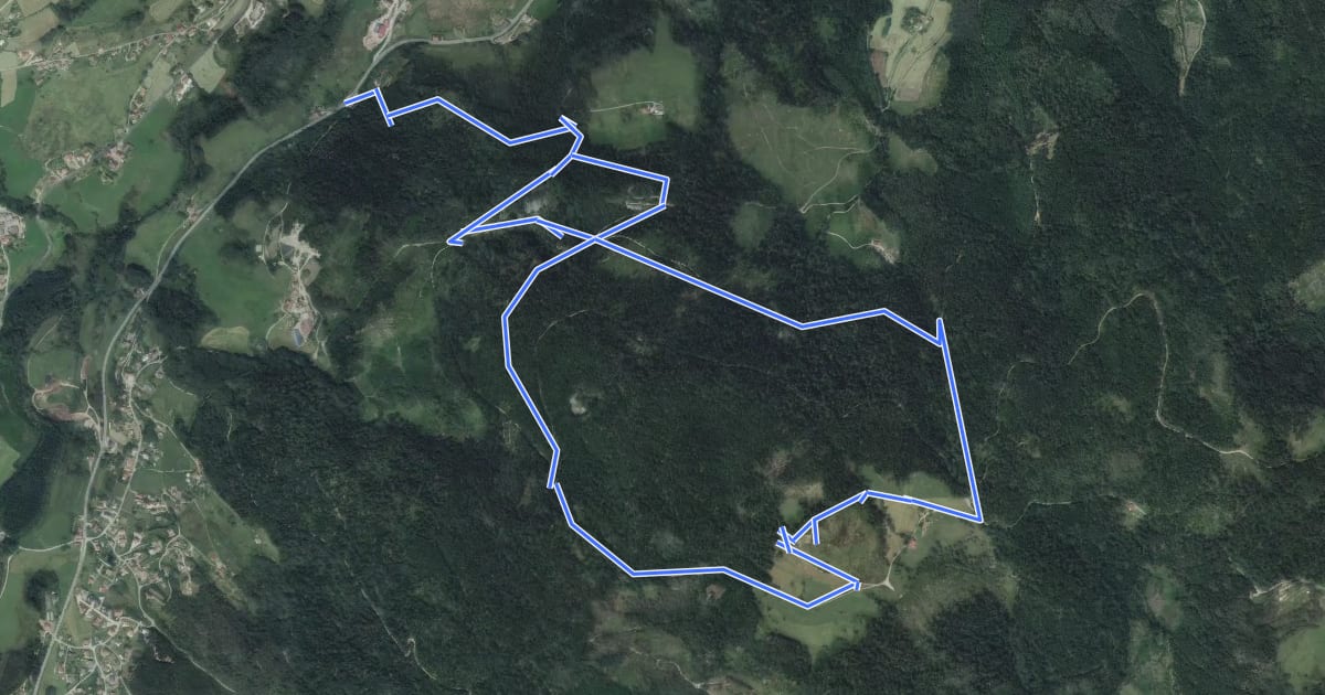 Маршрут Circuit de Xavier Thiriat на спутниковом снимке