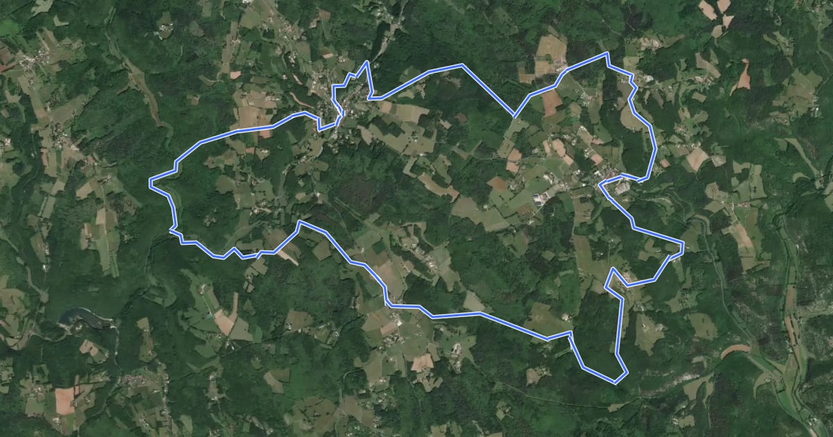 Маршрут Circuit des 3 communes на спутниковом снимке