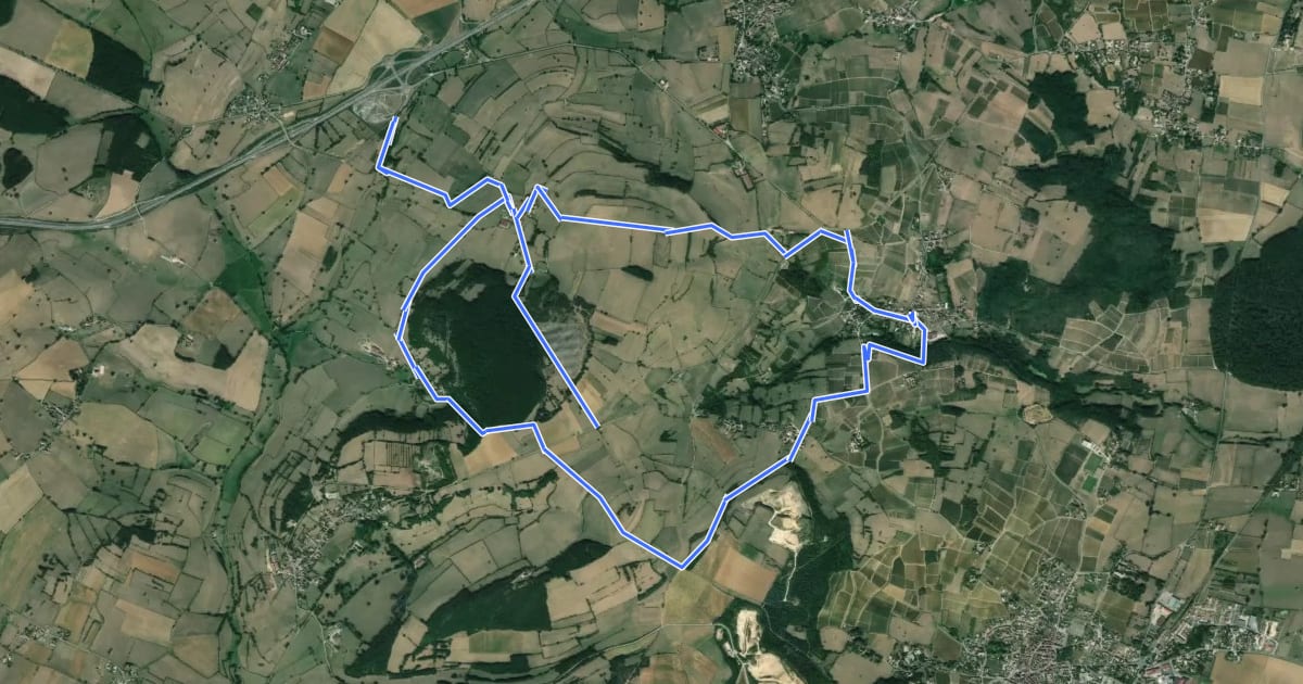 Маршрут Circuit des 3 Vallées на спутниковом снимке