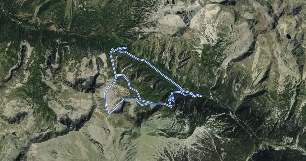 Маршрут Circuit des Adus на спутниковом снимке