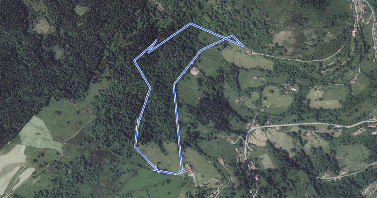 Маршрут Circuit des Alisiers на спутниковом снимке