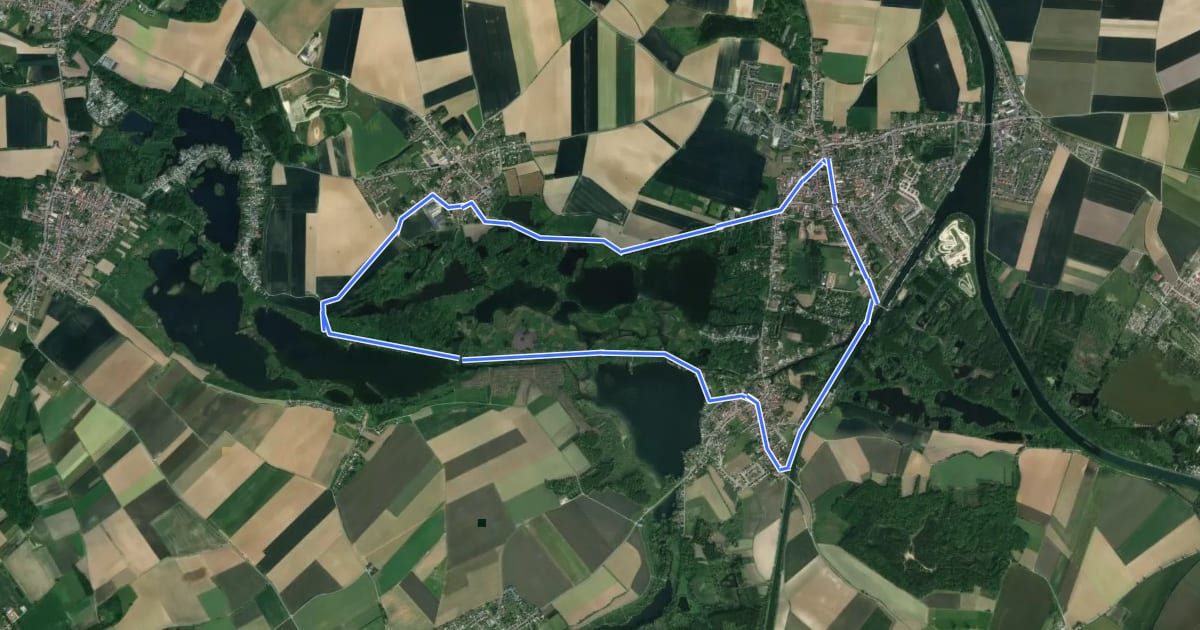Маршрут Circuit des Aulx на спутниковом снимке