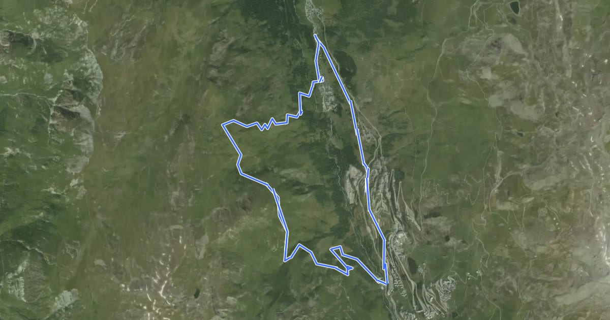 Маршрут Circuit des Bétachos на спутниковом снимке