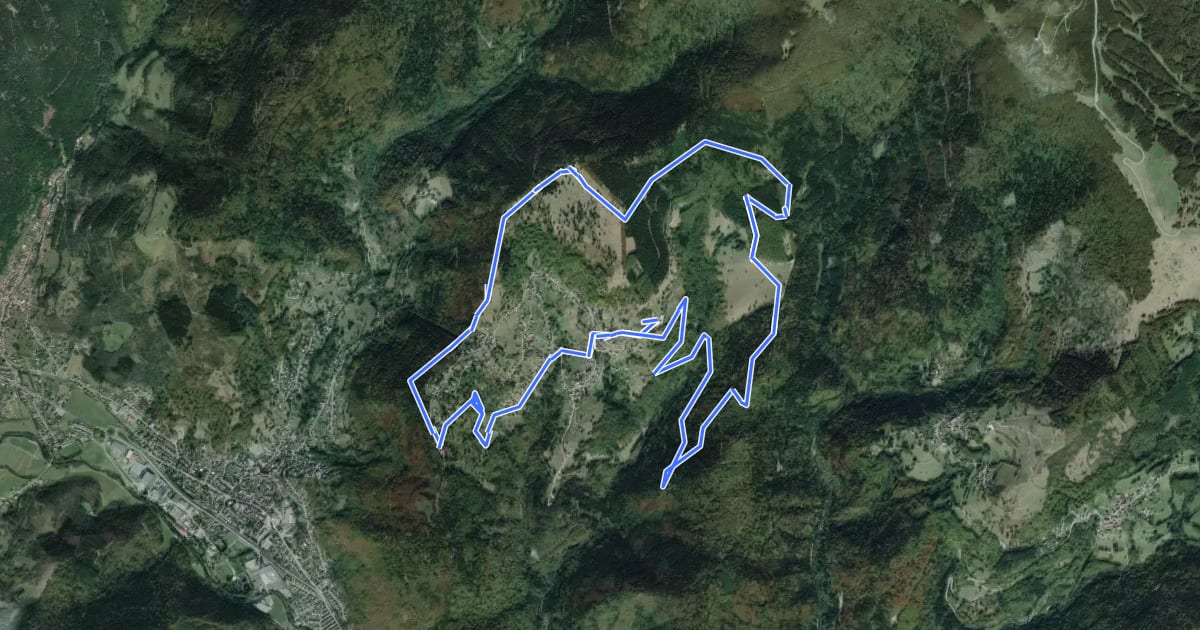 Маршрут Circuit des Balcons на спутниковом снимке