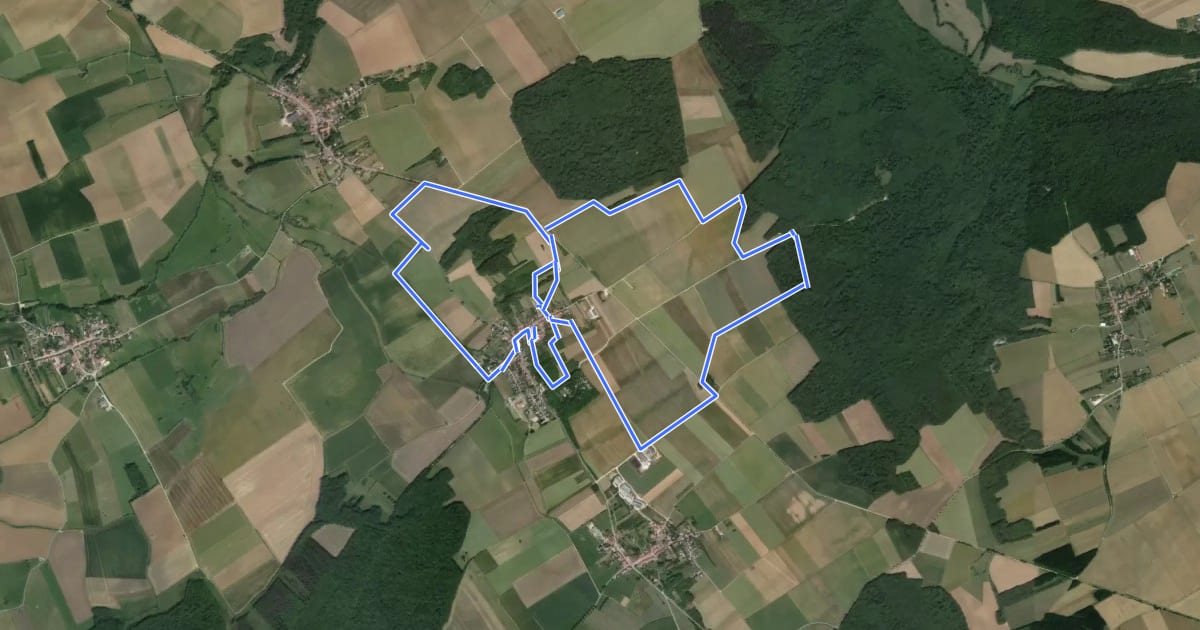 Маршрут Circuit des Boïldots на спутниковом снимке
