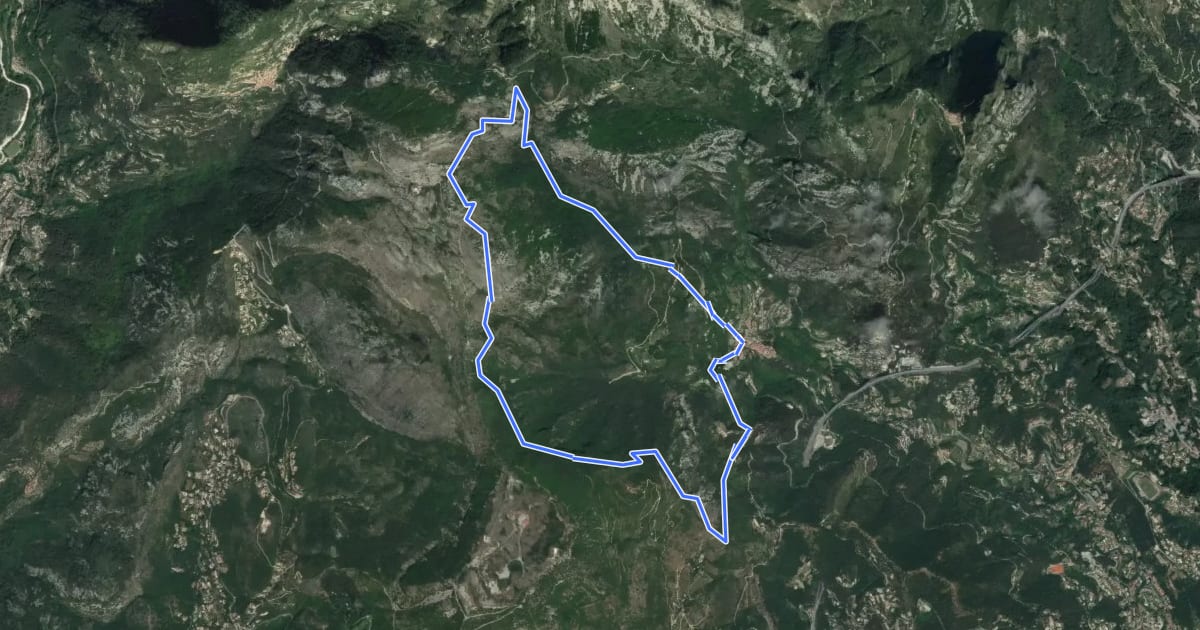 Маршрут Circuit des Cabanelles на спутниковом снимке