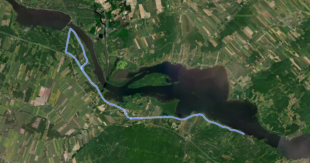 Маршрут Circuit des Cageux на спутниковом снимке