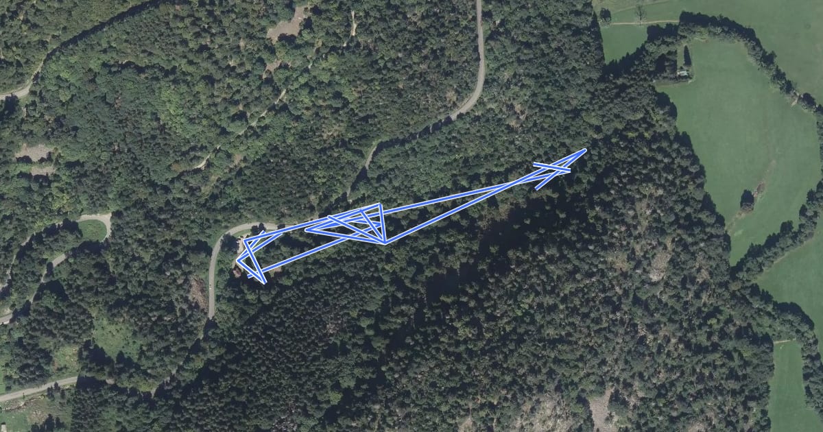 Маршрут Circuit des Cascades de Saint-Nicolas на спутниковом снимке