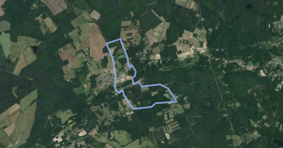Маршрут Circuit des Chênes на спутниковом снимке