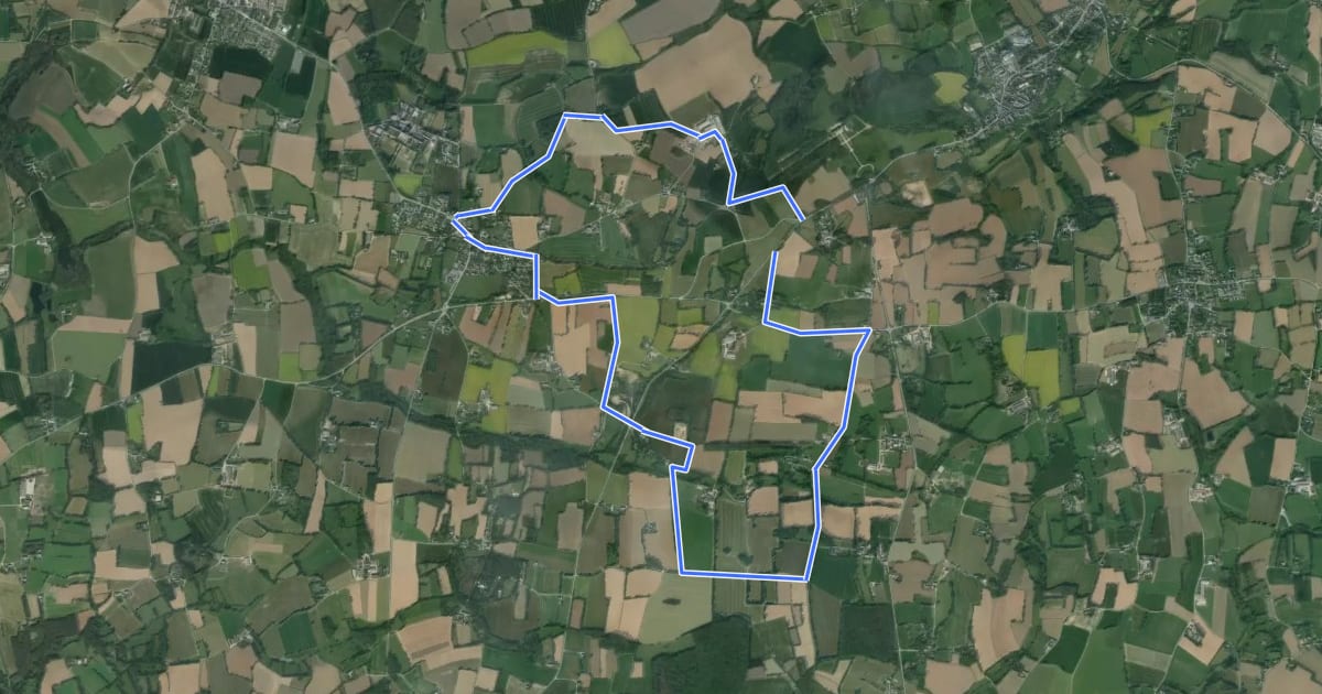 Маршрут Circuit des Châteaux на спутниковом снимке