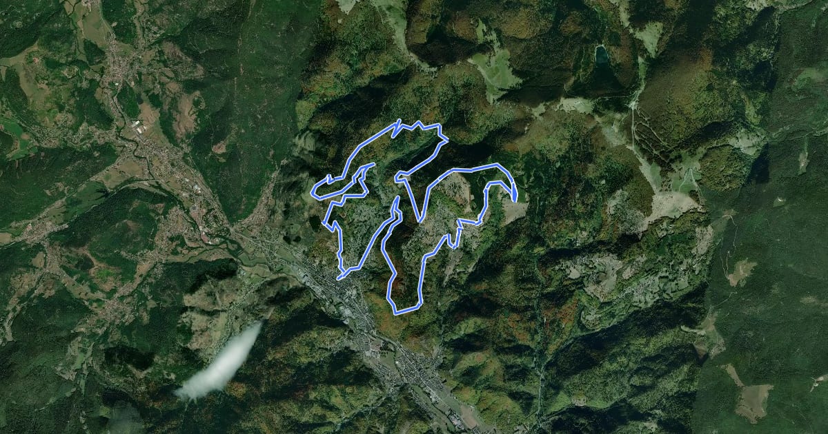 Маршрут Circuit des chapelles на спутниковом снимке