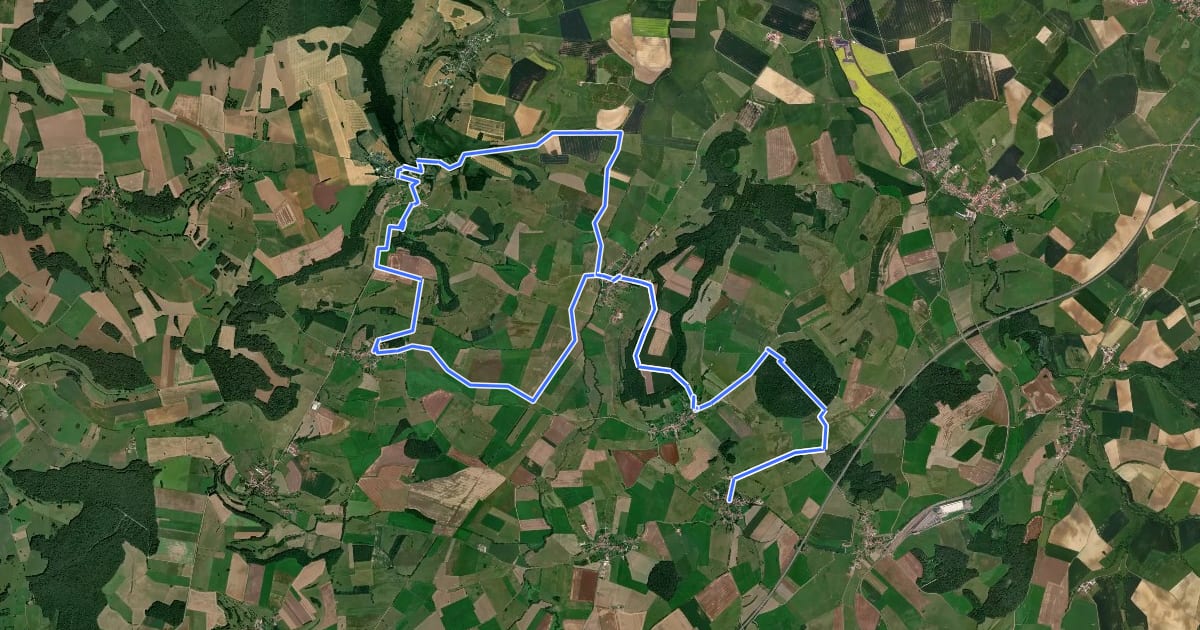 Маршрут Circuit des Choiseul на спутниковом снимке